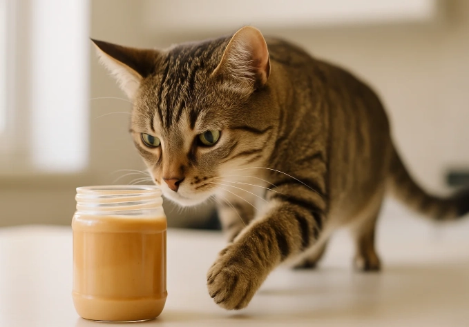 peanut butter toxic to cats