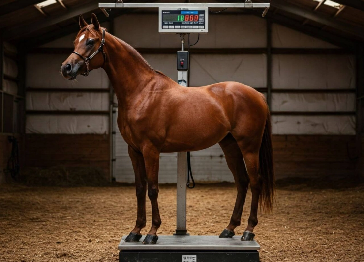 horse weight average