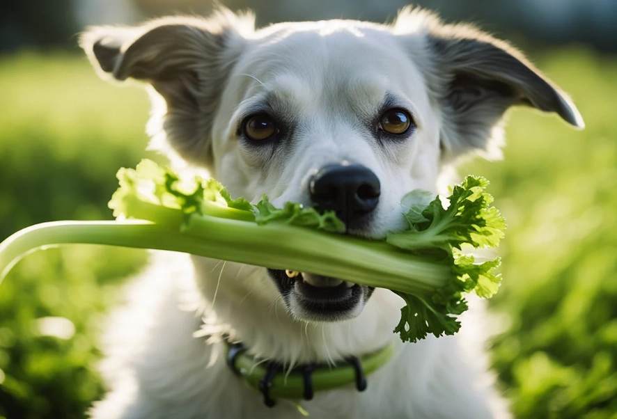 how to feed celery to dogs