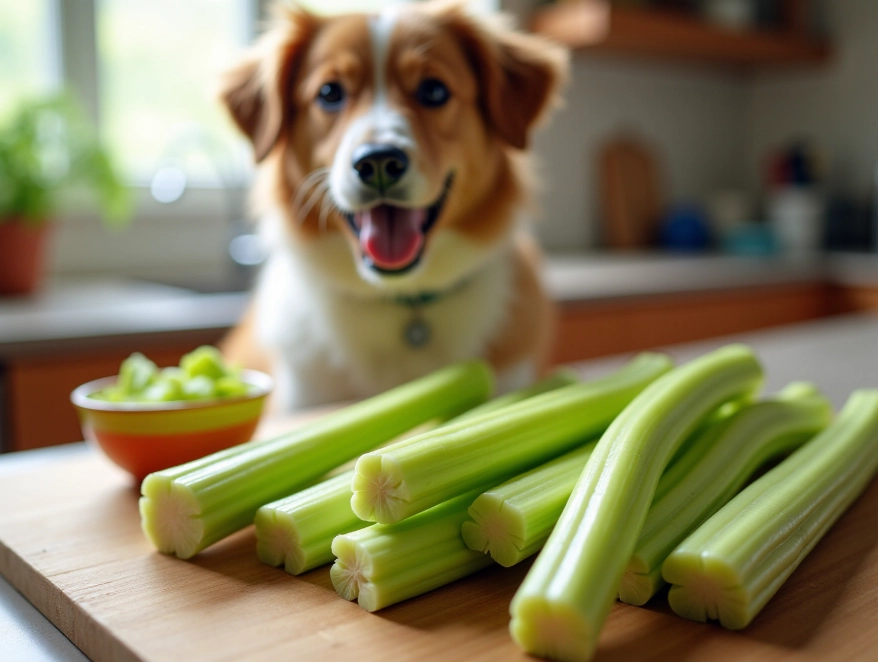how to feed celery to dogs